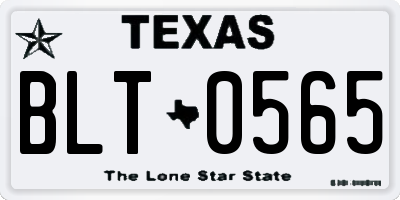 TX license plate BLT0565