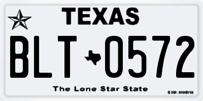 TX license plate BLT0572