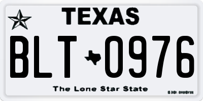 TX license plate BLT0976