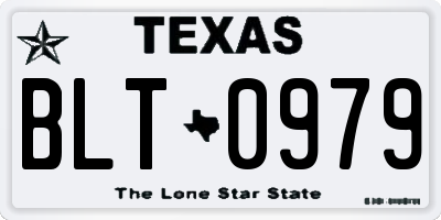 TX license plate BLT0979