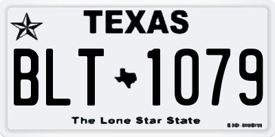 TX license plate BLT1079