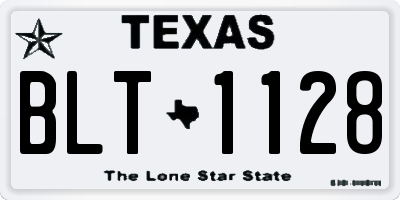 TX license plate BLT1128