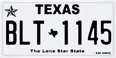 TX license plate BLT1145