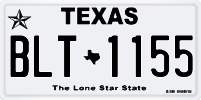 TX license plate BLT1155