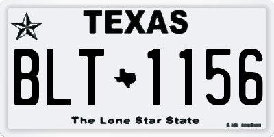 TX license plate BLT1156