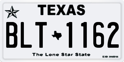 TX license plate BLT1162