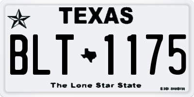 TX license plate BLT1175
