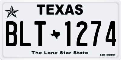 TX license plate BLT1274