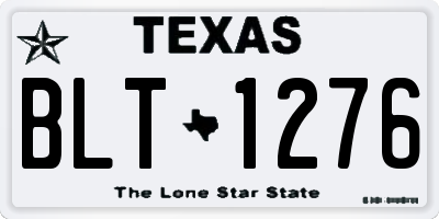 TX license plate BLT1276