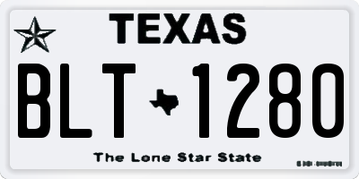 TX license plate BLT1280