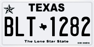 TX license plate BLT1282