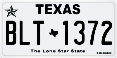 TX license plate BLT1372