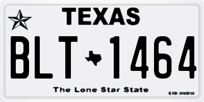 TX license plate BLT1464