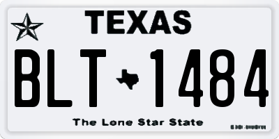 TX license plate BLT1484
