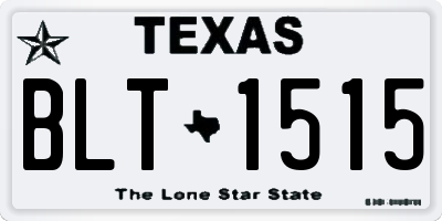 TX license plate BLT1515