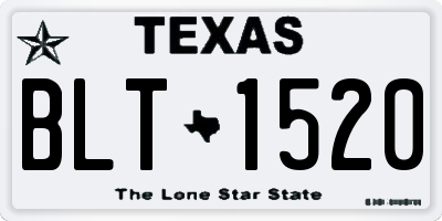 TX license plate BLT1520