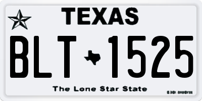 TX license plate BLT1525
