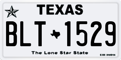 TX license plate BLT1529