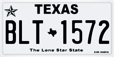 TX license plate BLT1572