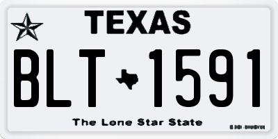 TX license plate BLT1591