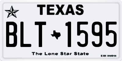 TX license plate BLT1595
