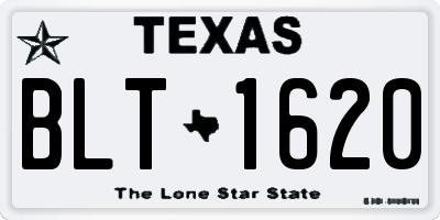 TX license plate BLT1620