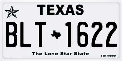 TX license plate BLT1622