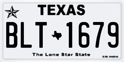 TX license plate BLT1679
