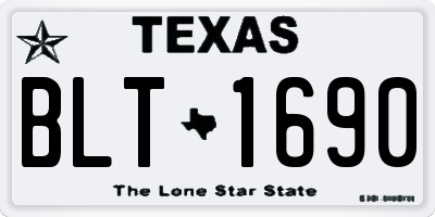 TX license plate BLT1690