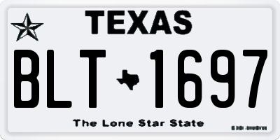 TX license plate BLT1697