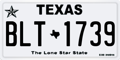 TX license plate BLT1739