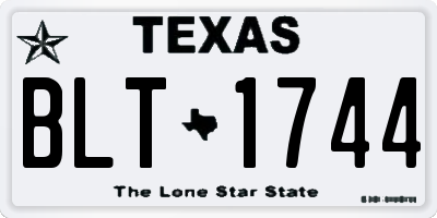 TX license plate BLT1744