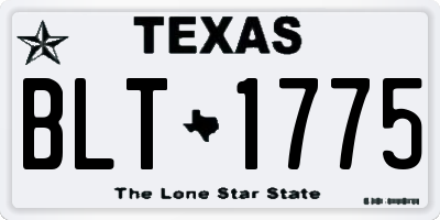 TX license plate BLT1775