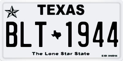 TX license plate BLT1944
