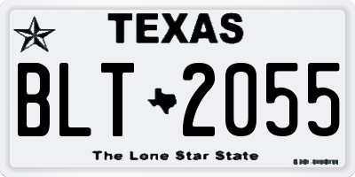 TX license plate BLT2055