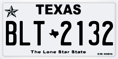 TX license plate BLT2132