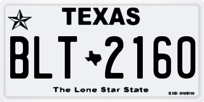 TX license plate BLT2160