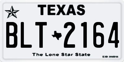 TX license plate BLT2164