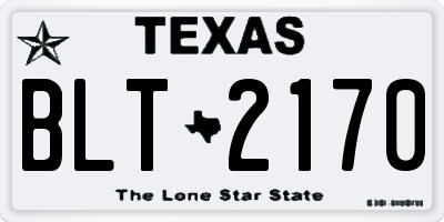 TX license plate BLT2170