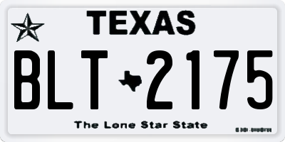 TX license plate BLT2175