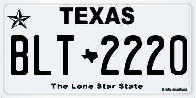TX license plate BLT2220