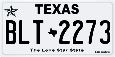 TX license plate BLT2273