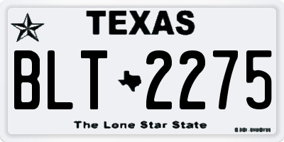 TX license plate BLT2275