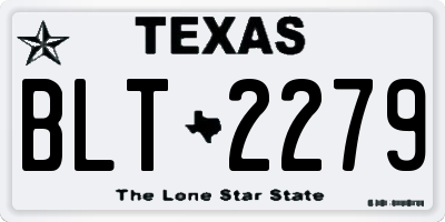 TX license plate BLT2279