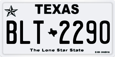 TX license plate BLT2290