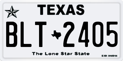 TX license plate BLT2405