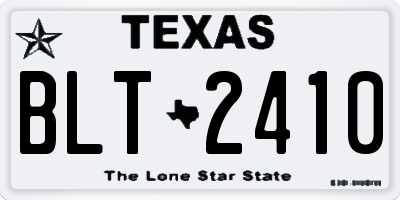 TX license plate BLT2410