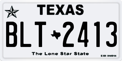 TX license plate BLT2413