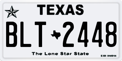 TX license plate BLT2448
