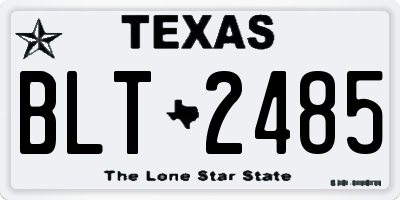 TX license plate BLT2485